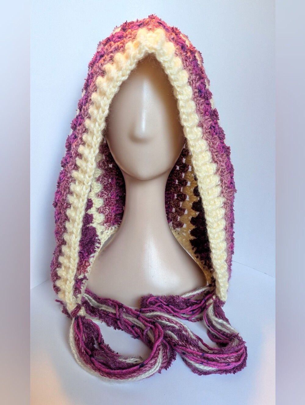 NEW, Crochet hood, handmade